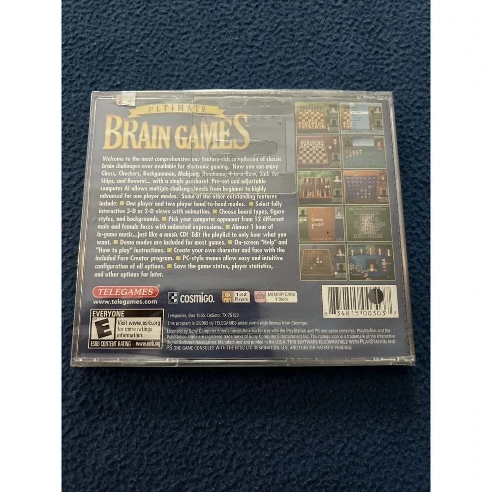 LQQK Ultimate Brain Games‎ PS1 PlayStation 1 Brand New FACTORY Sealed!